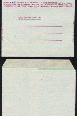 South Africa 1 1/2d Airmail Lettersheet
