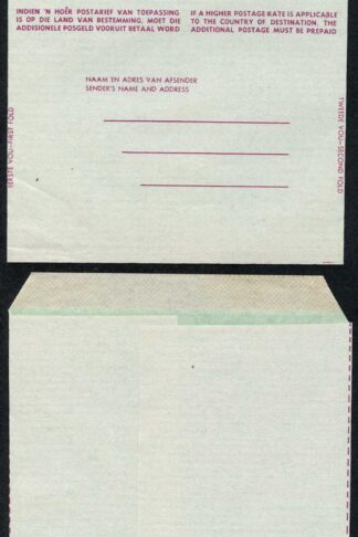 South Africa 1 1/2d Airmail Lettersheet
