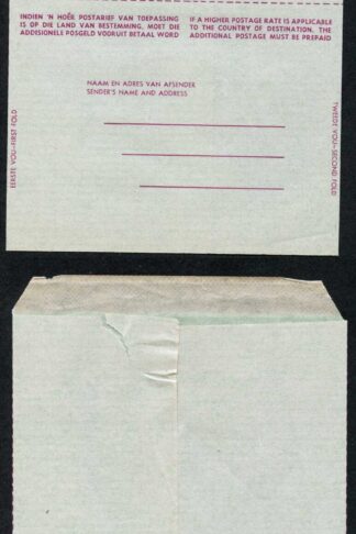 SWA on South Africa 1 1/2d Airmail Lettersheet
