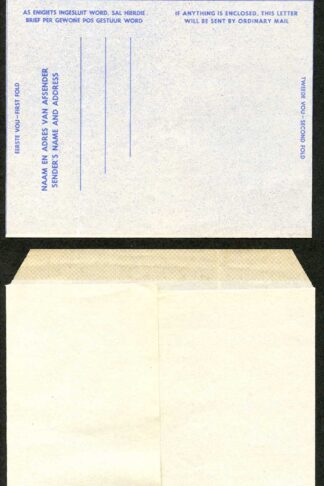 South Africa 6d Airmail Lettersheet