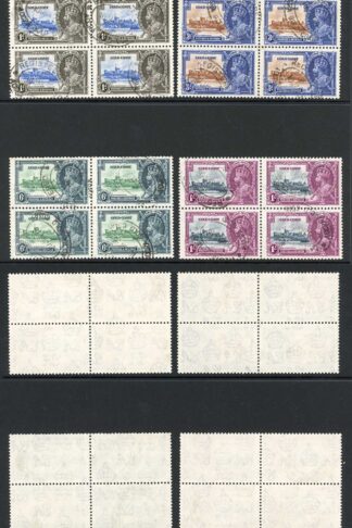 Gold Coast 1935 Silver Jubilee SG113/6 Fine Used BLOCKS OF 4