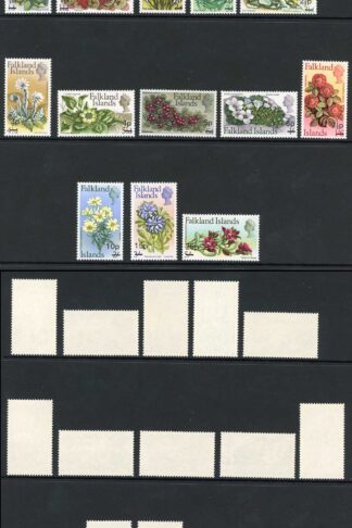 Falkland Is SG263/75 1971 Surcharge set of 13 U/M