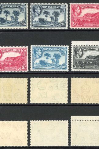 Montserrat SG101/12 Set of 22 BOTH PERFS Very fine M/Mint Cat 359.40 pounds