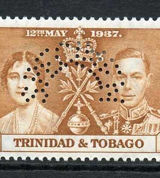 Trinidad and Tobago SG243s/5s 1937 Coronation Perf SPECIMEN Fresh M/M