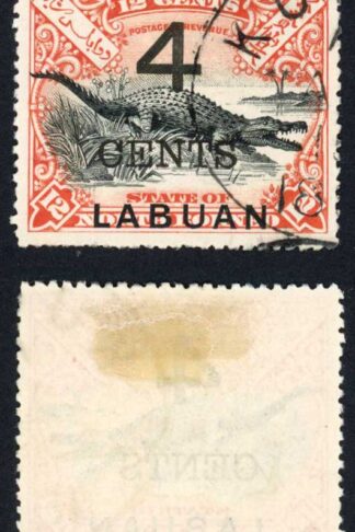 Labuan SG105 4d on 12c perf 15 Fine used Cat 35 Pounds