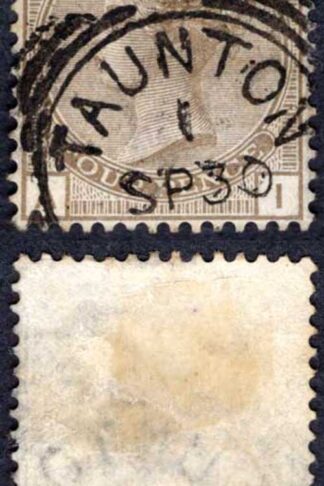 SG160 4d Grey-brown Plate 17 wmk Crown Taunton Sq Circle Fine used cat 80 pounds