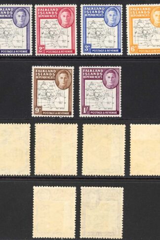 Falkland Is Dep SGG9/G16 Thin Map Set Very Lightly M/M cat 100 pounds