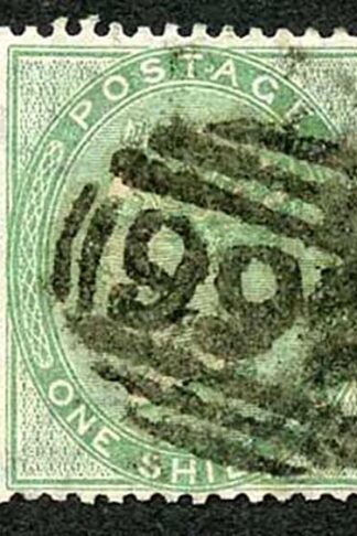 SG72 1/- Green Cat 350 pounds