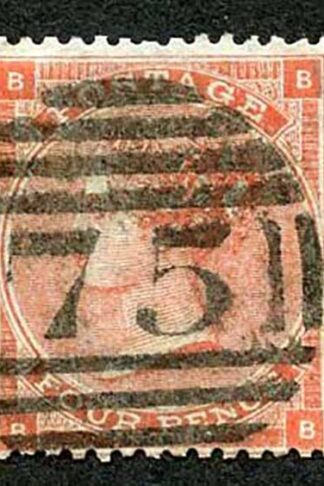 SG80 4d Pale red Plate 3 (no hair Lines) Cat 140 pounds