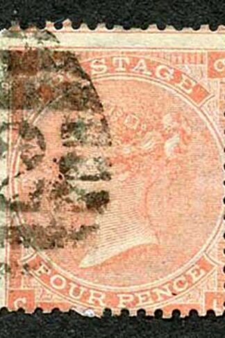 SG82 4d Pale red Plate 4 (hair Lines) Cat 150 pounds