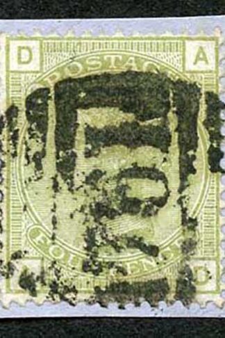 SG153 4d Sage-green Wmk Large Garter Used on Piece cat 300