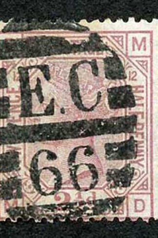 SG141 2 1/2d Rosy Mauve Wmk Orb Plate 12 Fine Used Cat 85