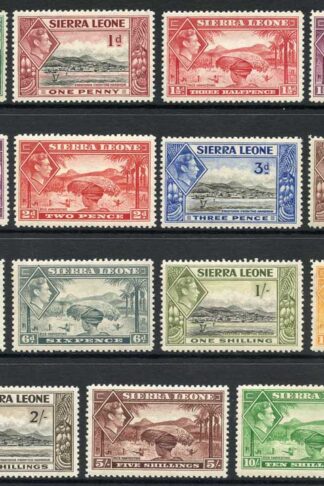 Sierra Leone SG188/199 KGVI Set to 10/- M/M