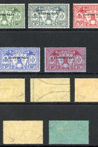 New Hebrides (French) SGFD53/7 1925 Post Dues Set Fine M/M Cat 250 pounds