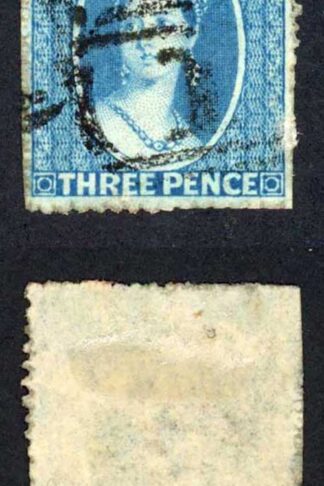 Natal SG10 3d blue no wmk Rough Perf 14 to 16 fine used Cat 65 pounds