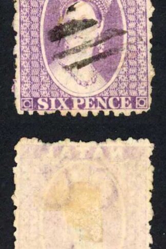 Natal SG24 6d violet crown CC Perf 12.5 Cat 35 pounds