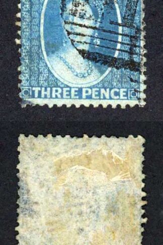 Natal SG10 3d blue no wmk Perf 14 fine used Cat 55 pounds