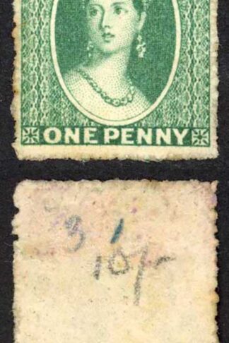Grenada SG4 1/2d Green wmk small star rough perf 14 to 16 No gum cat 110 pounds