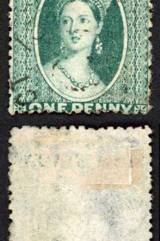 Grenada SG11 1d Blue green wmk Large star sideways Perf 15 Large part gum