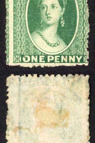 Grenada SG14 1d green wmk Large Star Perf 14 un-used no gum Cat 85 pounds