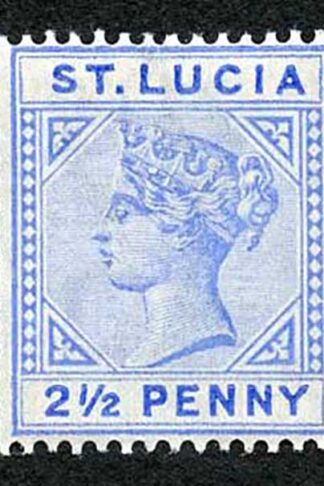 St Lucia SG46 2 1/2d Ultramarine Fresh M/M