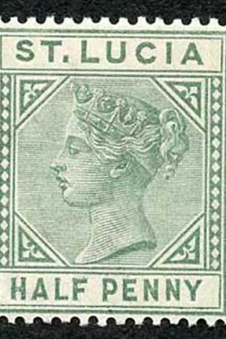 St Lucia SG1 1/2d Dull Green Wmk Crown CA U/M Cat 18 pounds