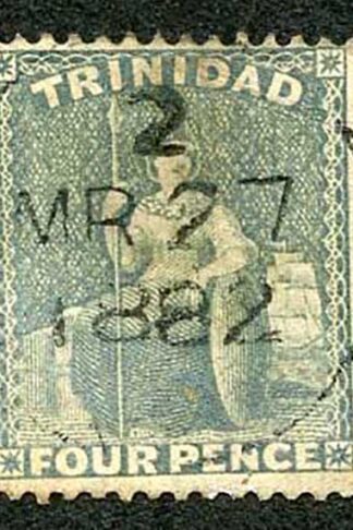 Trinidad SG76 4d Bluish Grey watermark a Large W