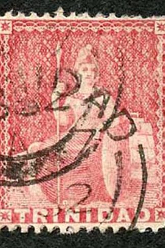 Trinidad SG75b (1d) Rose-carmine wmk Crown CA Fine used