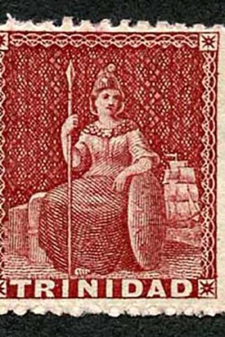 Trinidad SG64 (1d) Lake thick paper Perf 13 Fresh Mint Cat 50 pounds
