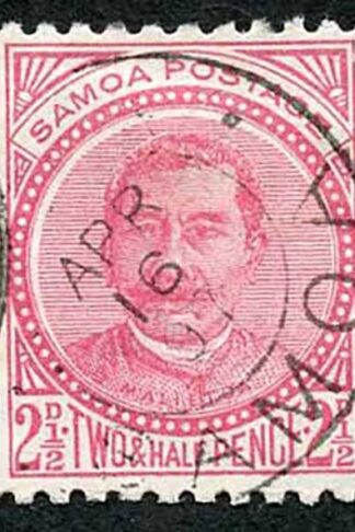 Samoa SG60 2 1/2d rose Perf 11 Fine used Cat 10 pounds