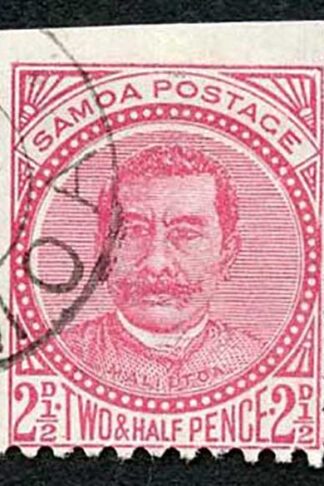 Samoa SG60 2 1/2d rose Perf 11 Fine used Cat 10 pounds