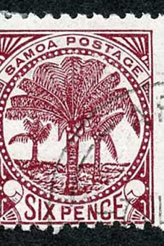 Samoa SG63 1/- Rose Perf 11 M/M Cat 20 pounds