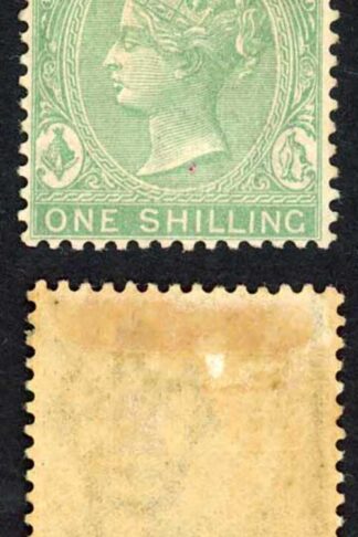 Bahamas SG44 1/- Green wmk Crown CA M/M (light Brown Gum) Cat 50 pounds