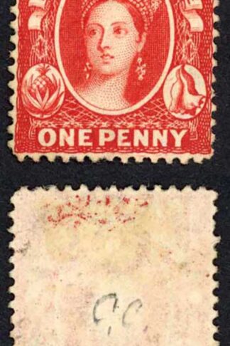 Bahamas SG33 1d Scarlet Vermilion wmk Crown CC Perf 14 no gum Cat 70