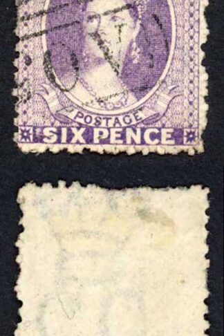 Bahamas SG31x 6d Deep Lilac wmk CC reversed Perf 12 Cat 60 pounds