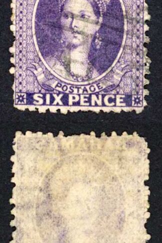 Bahamas SG31 6d Deep Lilac wmk CC Perf 12 Cat 60 pounds