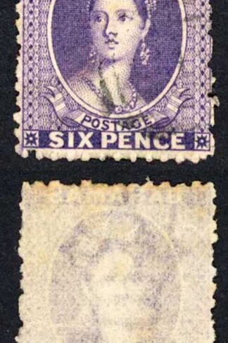 Bahamas SG31 6d Deep Lilac wmk CC Perf 12 Cat 60 pounds