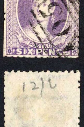 Bahamas SG31 6d Deep Lilac wmk CC Perf 12 Cat 60 pounds