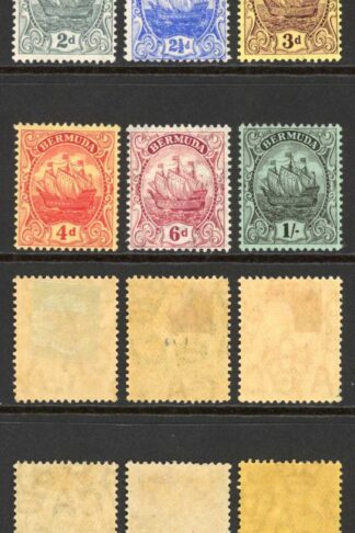 Bermuda SG44/51 Set of 9 wmk Mult CA M/M Cat 60 pounds