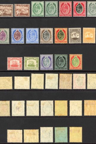 Malta SG45/63 KEVII Set of 17 wmk Mult Crown CA Fresh Colours M/M Cat 300 pounds