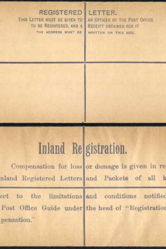 British Levant 1pi on 3d Registered Envelope Size H2 (Nothing under flap)