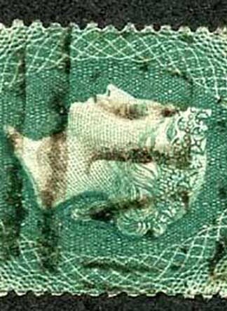 St Vincent SG16 6d Deep Green Wmk Small Star S/Ways Rough Perf 14 to 16 Cat 90
