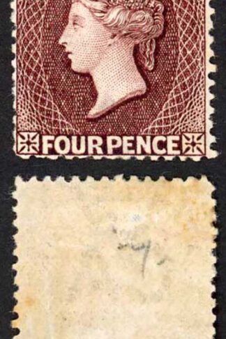 St Vincent SG51a 4d Chocolate Wmk CA M/M Cat 100 pounds