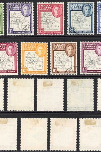 Falkland Is Dep SGG9/G16 Think Map Set Very Fine Used Cat 110 pounds
