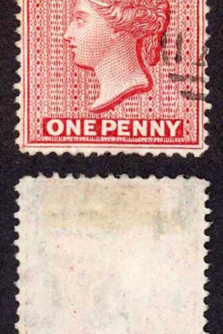 Montserrat SG1 1d Red wmk Crown CC Fine Used Cat 17 pounds