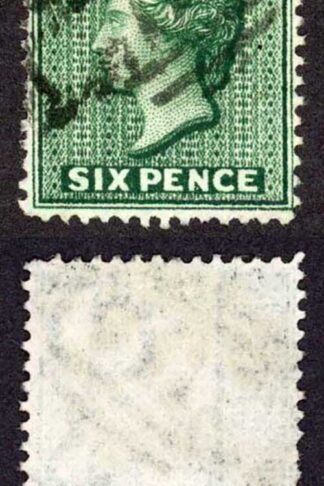 Antigua SG18 6d DEEP Blue-green Wmk Crown CC Perf 14 Cat 21 Pounds