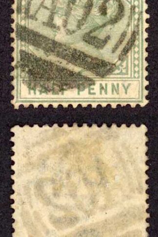 Antigua SG21 1/2d Dull Green Wmk Crown CA Perf 14 Cat 20 Pounds