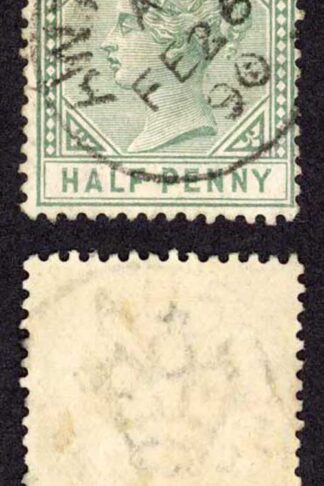 Antigua SG21 1/2d Dull Green Wmk Crown CA Perf 14 Cat 20 Pounds