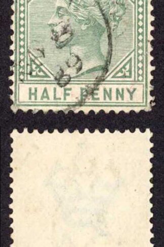 Antigua SG21 1/2d Dull Green Wmk Crown CA Perf 14 Cat 20 Pounds