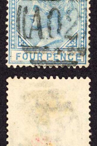 Antigua SG23 4d Blue Wmk Crown CA Perf 14 Cat 13 Pounds